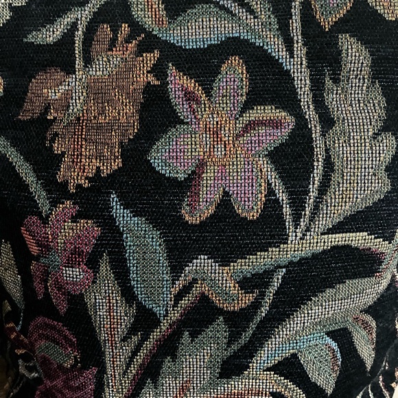 Danny K Beverly Hills, Black Earth Tone Tapestry Shoulder/ Tote Bag. USA MADE - Picture 5 of 14